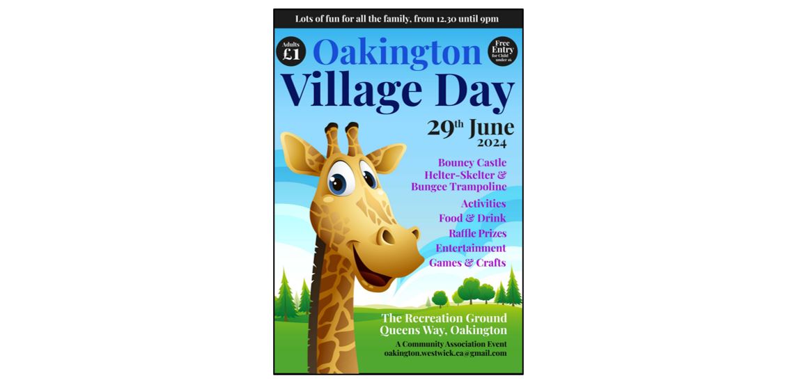 Oakington Village Day - poster
