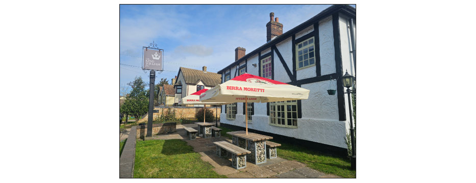 King William IV, Heydon - exterior and garden