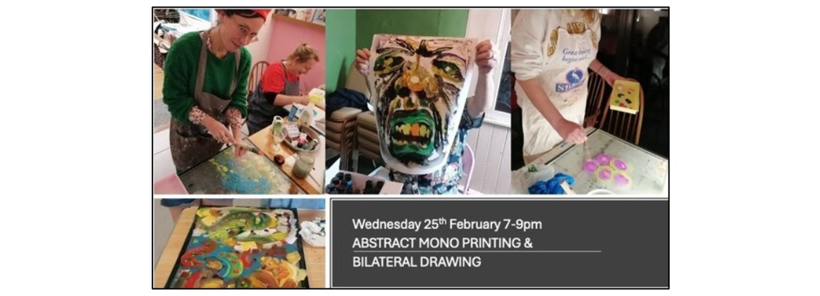 Art & Wellness Workshop - Abstract Mono Printing & Bilateral Drawing