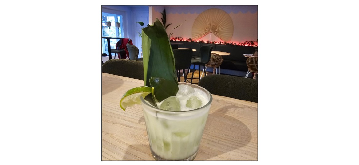 Bamboo Sky- cocktail and interior