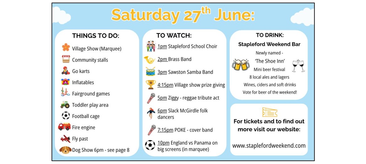 Stapleford Weekend & Village Show