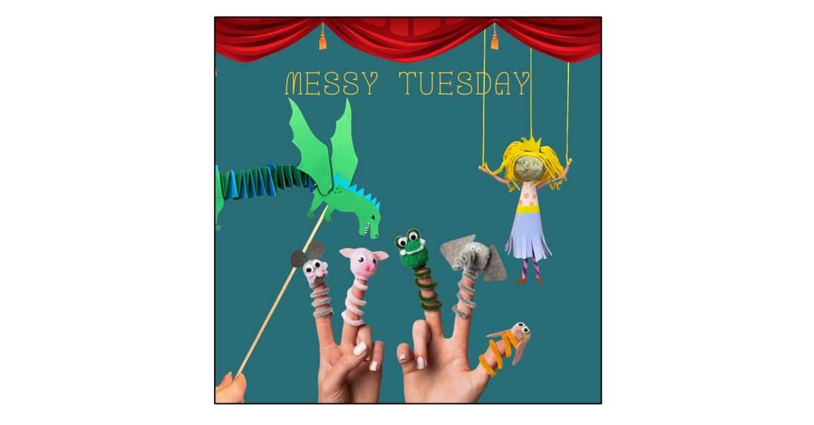 Messy Tuesday Puppet Making