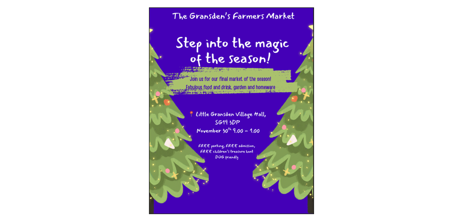 The Gransdens Farmers Market - November image