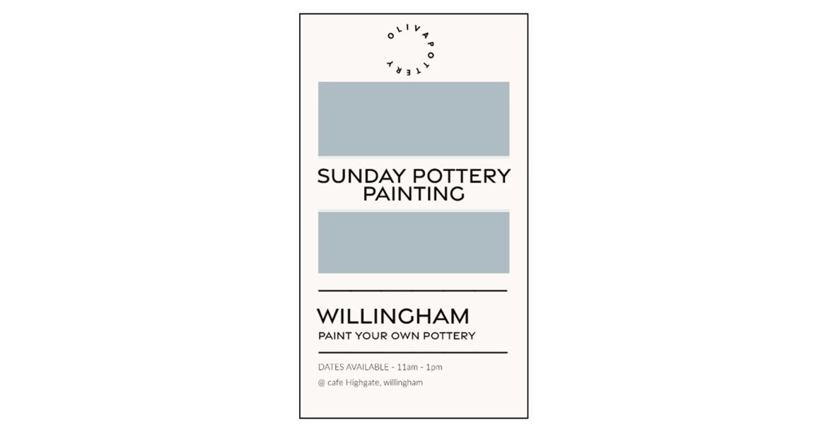Sunday Pottery Painting Session