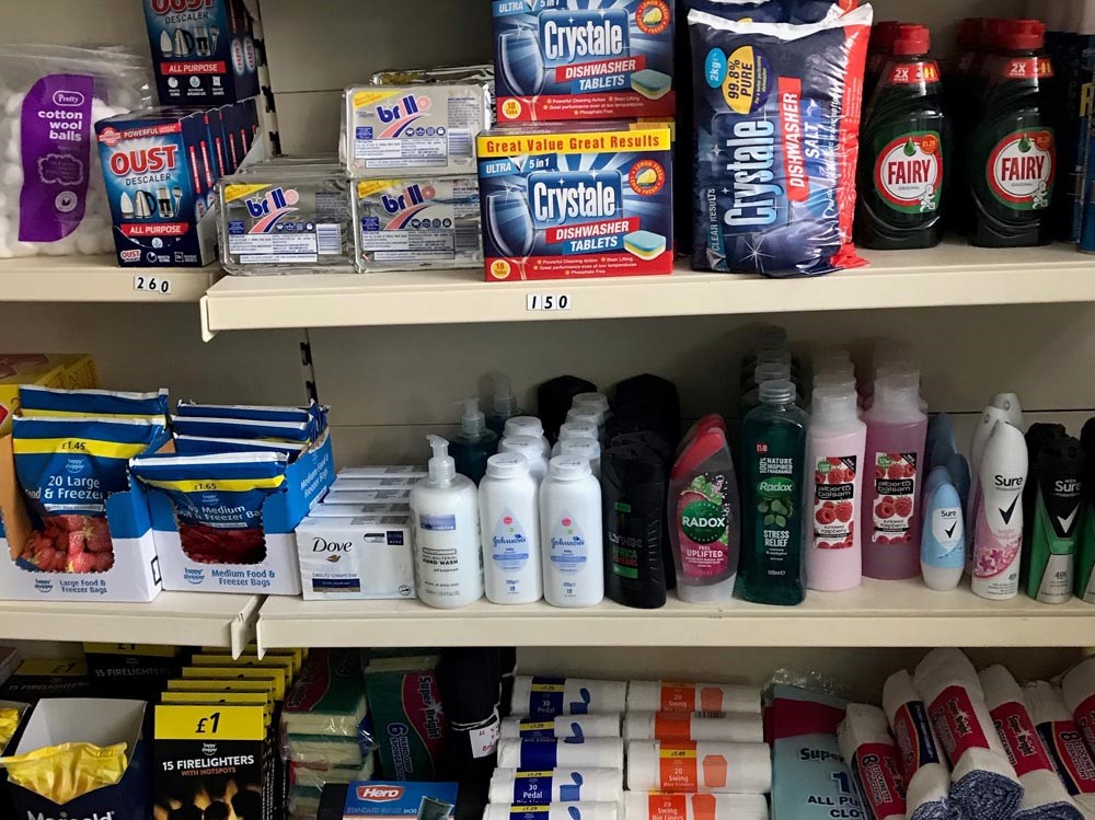 Balsham Stores and Post Office, Toiletries and Household