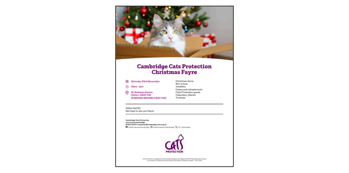 Cats Protection Christmas Fayre