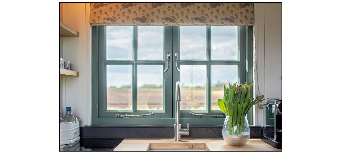 Fenland Retreats at Willow Grange Farm - view through the window