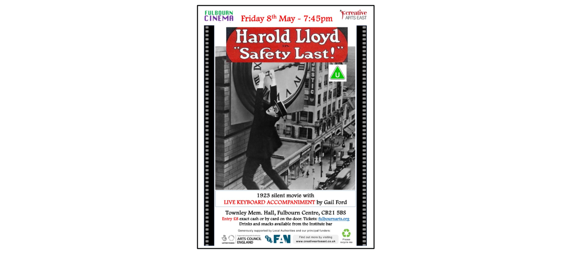 Cinema Night at Fulbourn - Safety Last