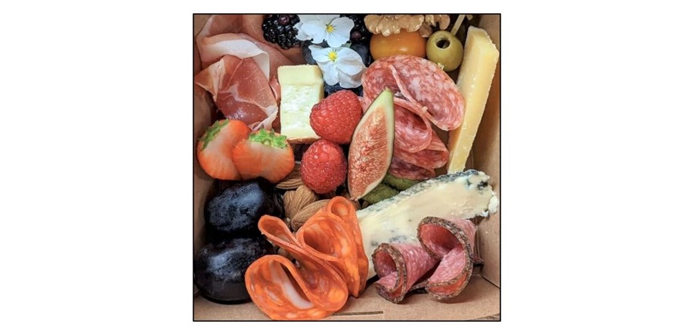 Orwell Pannier Market - meat cheese and figs