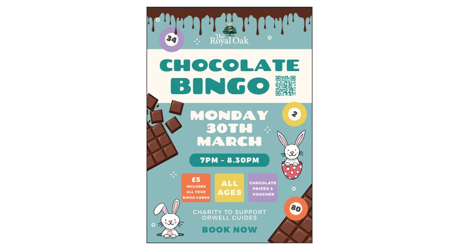 Chocolate Bingo at The Royal Oak! 