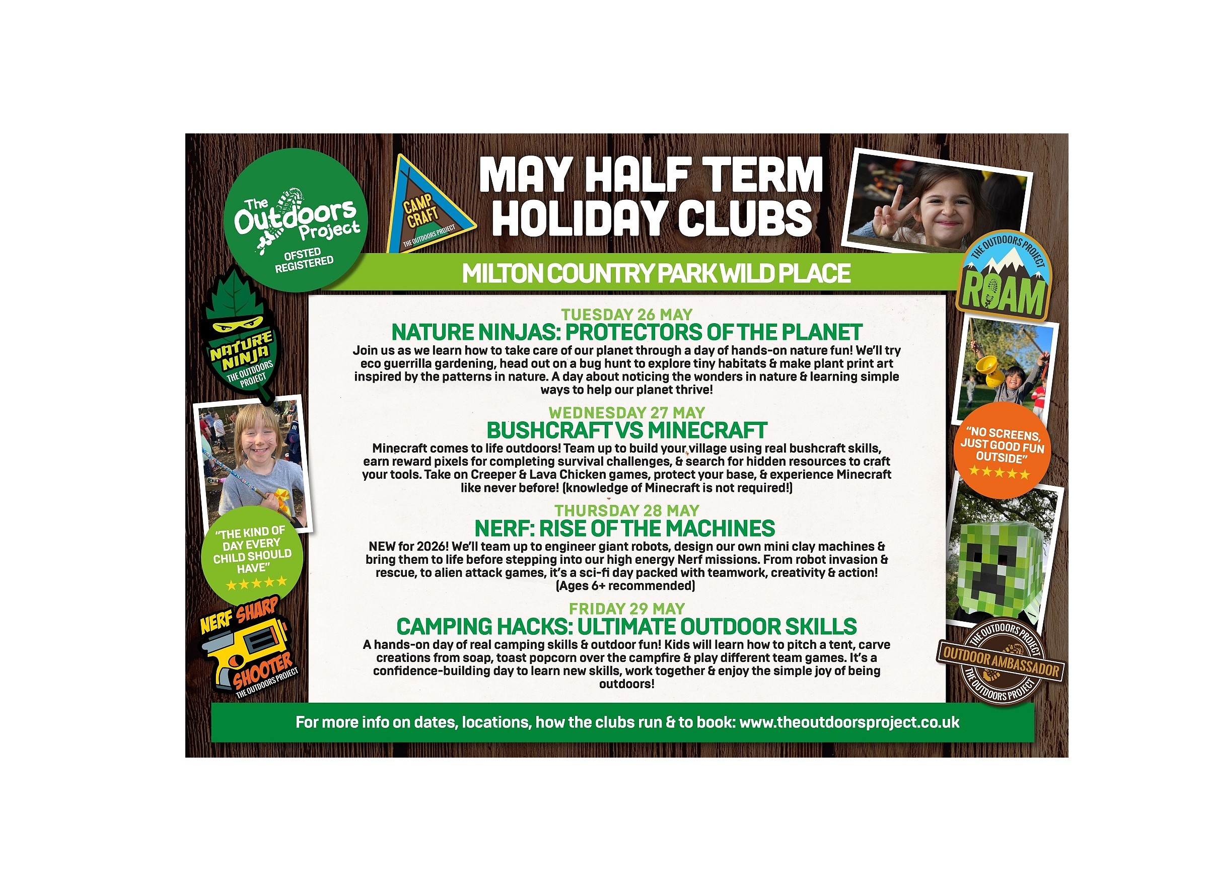 Outdoors Project poster