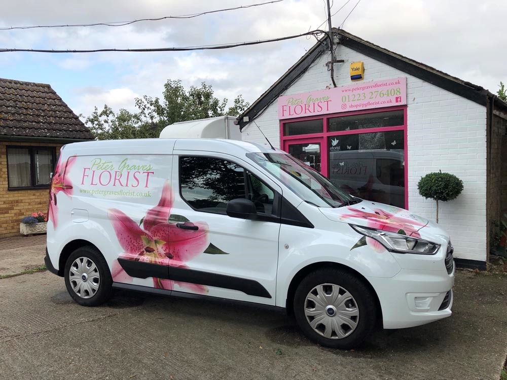 Peter Graves Florist, Exterior and Van
