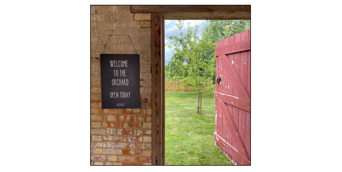 The Heritage Orchard at Stapleford Granary - welcome open door