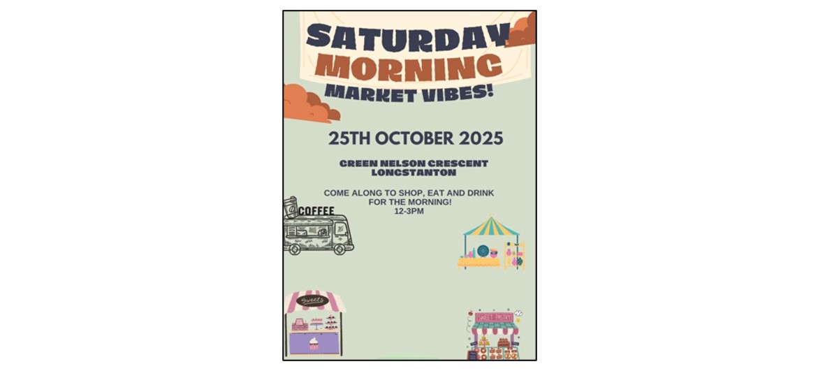 Longstanton Village Market: 25 October