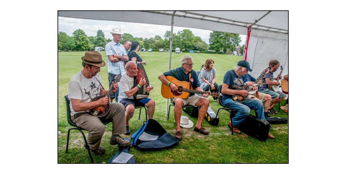 East Anglian Bluegrass Festival - Inside tent