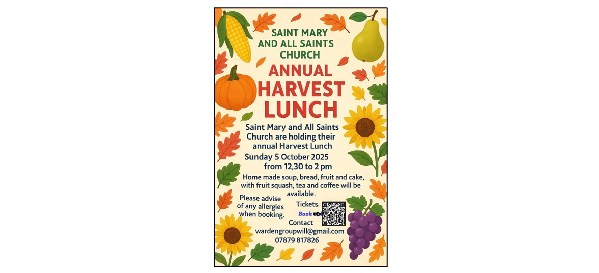 St Mary & All Saints Church Annual Harvest Lunch