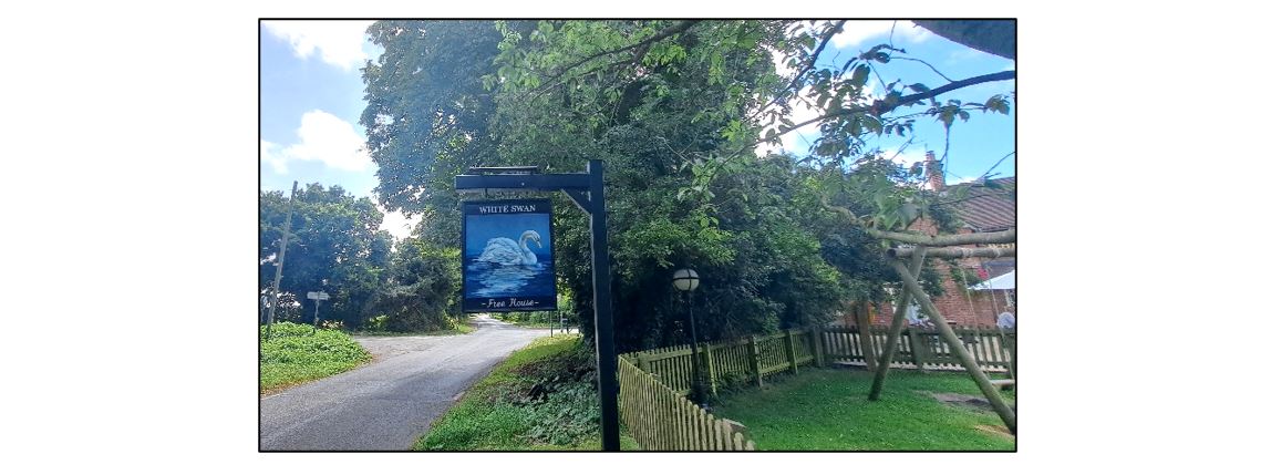 The White Swan - signage