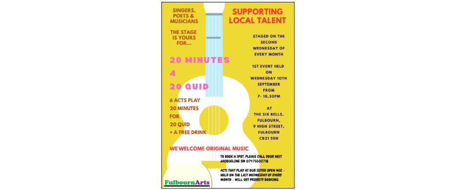 20 Minutes 4 20 Quid – Supporting Local Talent