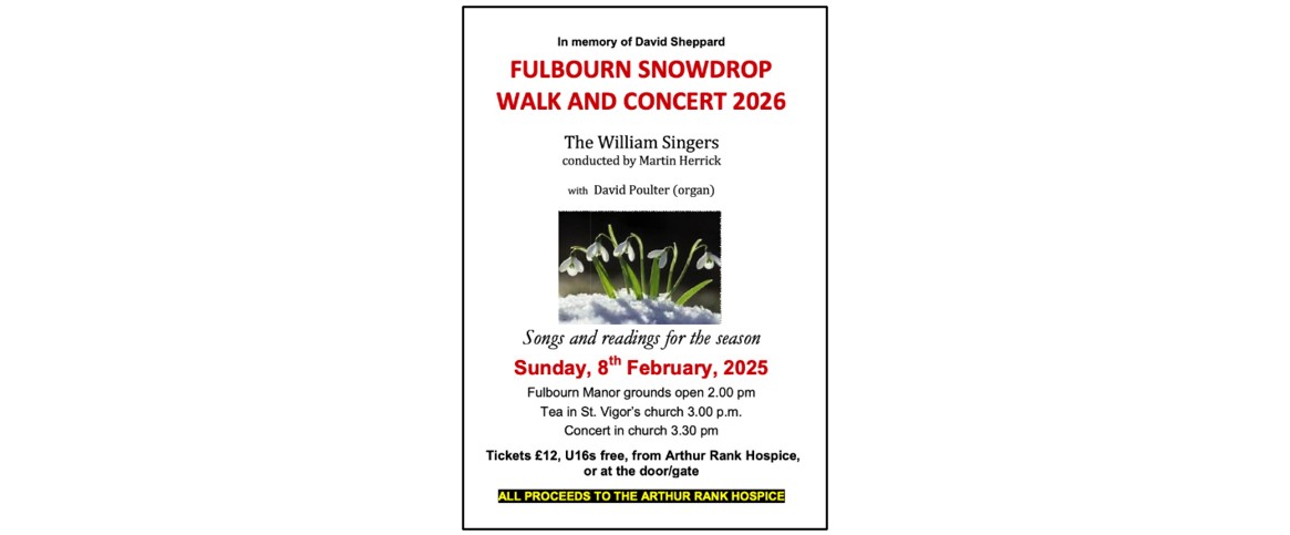 Fulbourn Snowdrop Walk and Concert