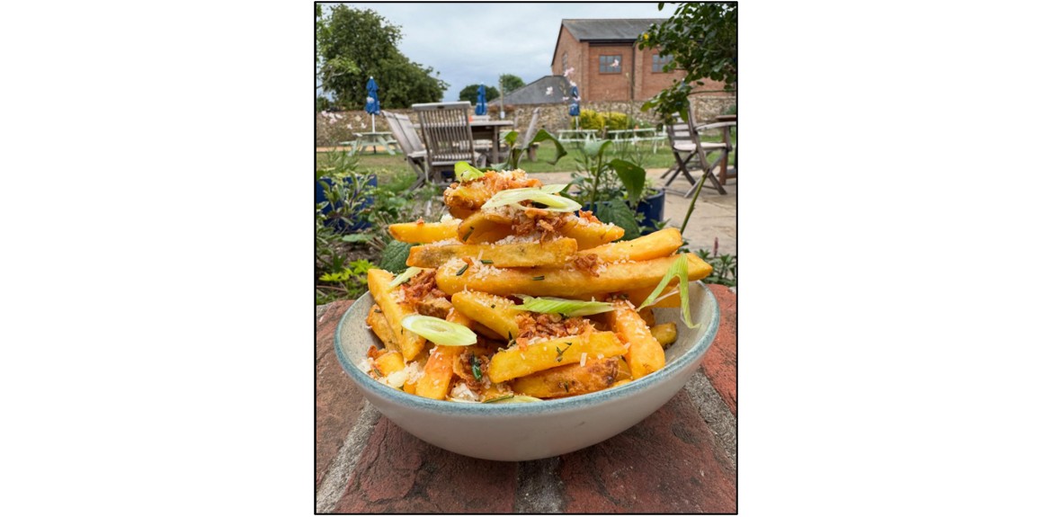 The Lion at Ickleton - chips