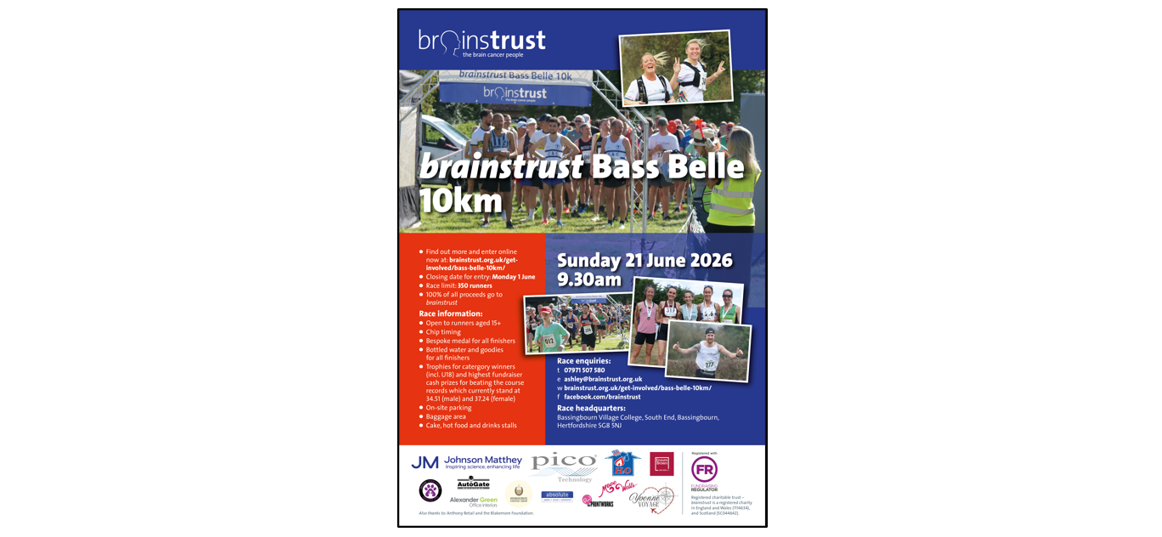 brainstrust Bass Belle 10km