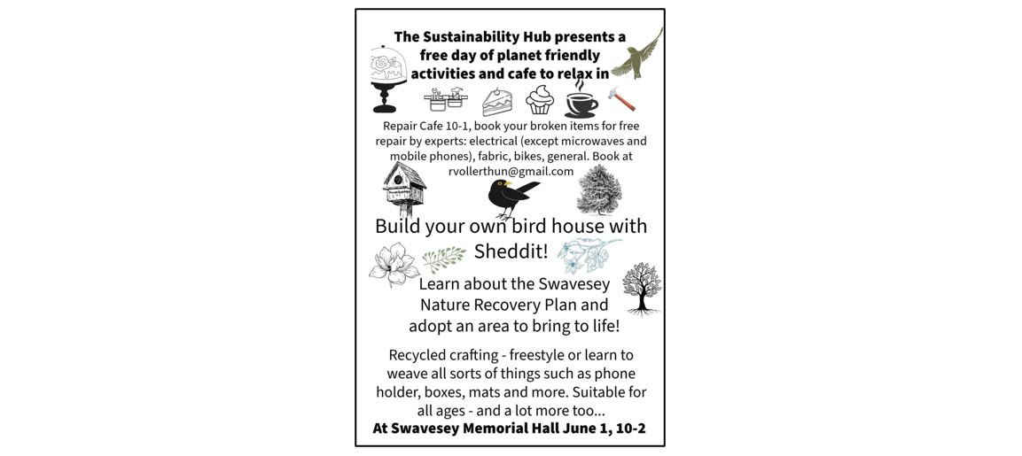 Swavesey Sustainability Day - poster