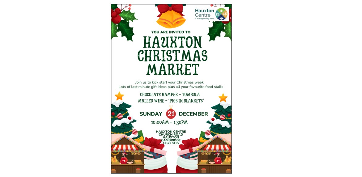 Hauxton Market - 21 December