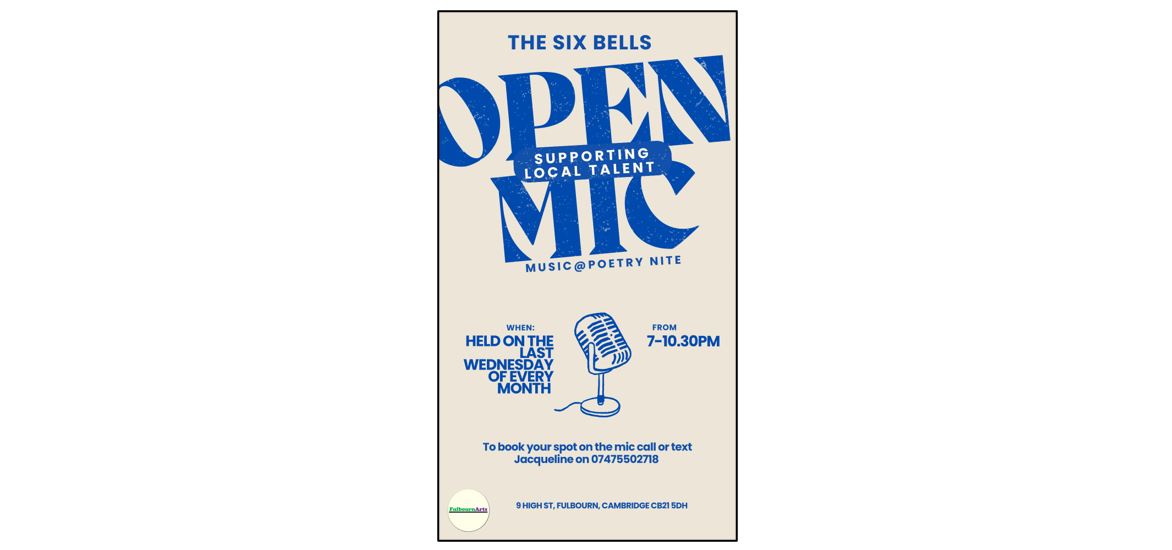 The Six Bells Open Mic Night 