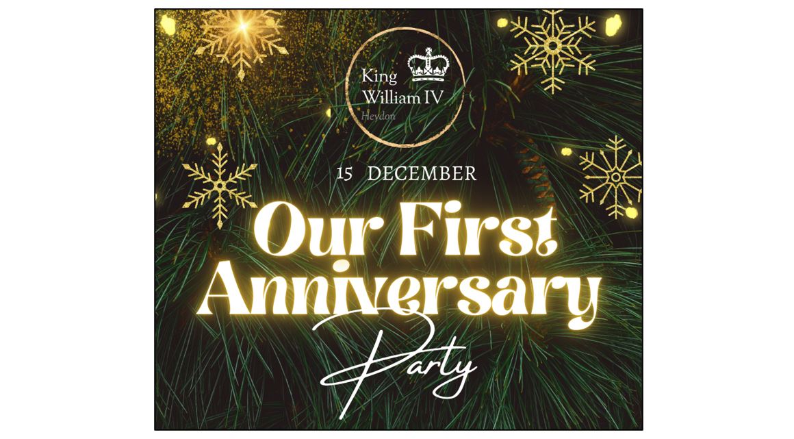 King William IV First Anniversary Party