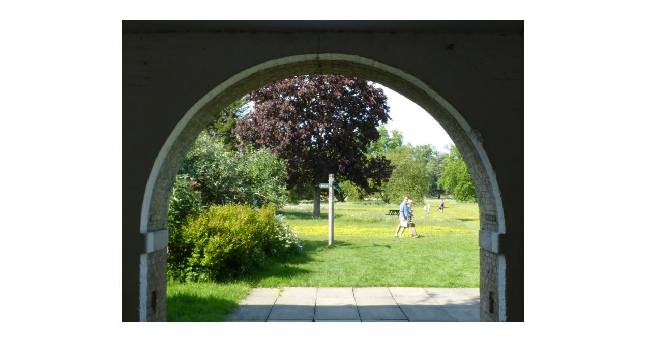 Wandlebury Country Park - looking through the arch