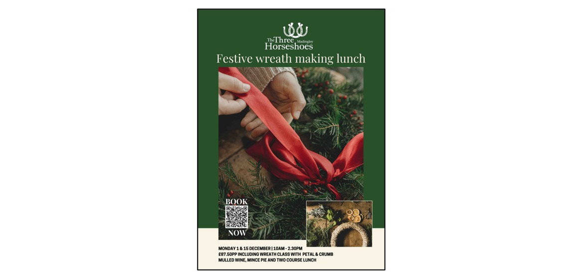 Festive Wreath Making Lunch