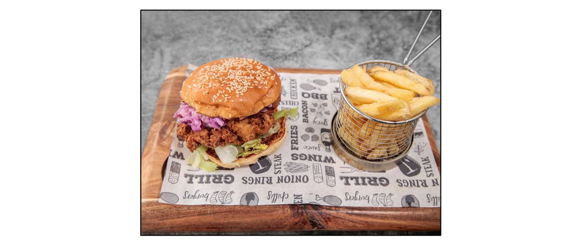 Coach House Hotel - burger and chips