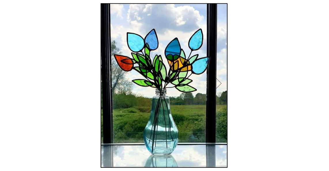 Copper Foil Glass Flowers Workshop