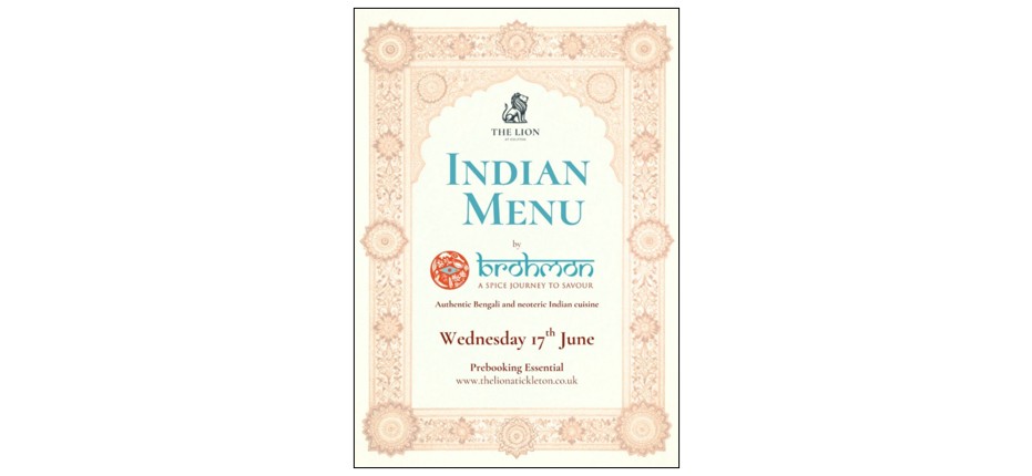 Guest Chef Evening - Brohmon Indian Food