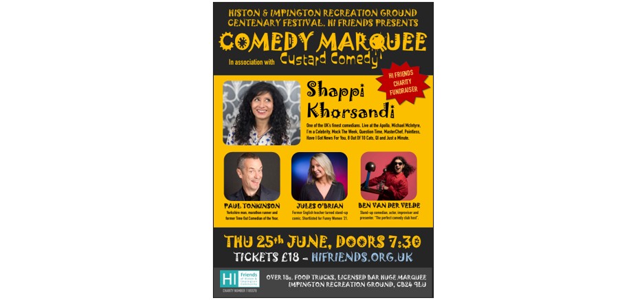 Custard Comedy with Shappi Khorsandi