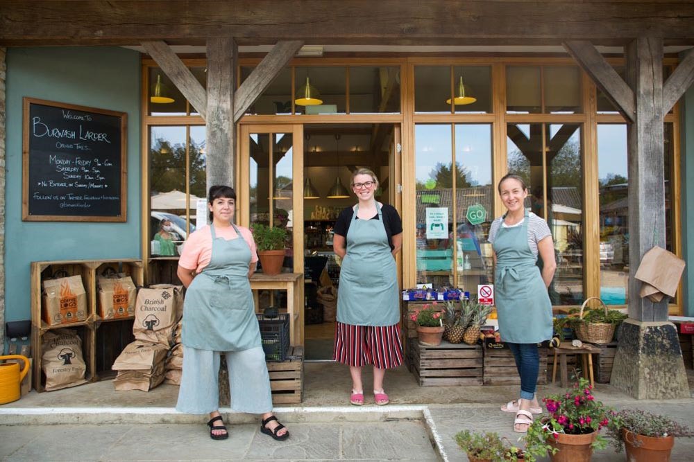 Burwash Larder, Shop Front and Staff