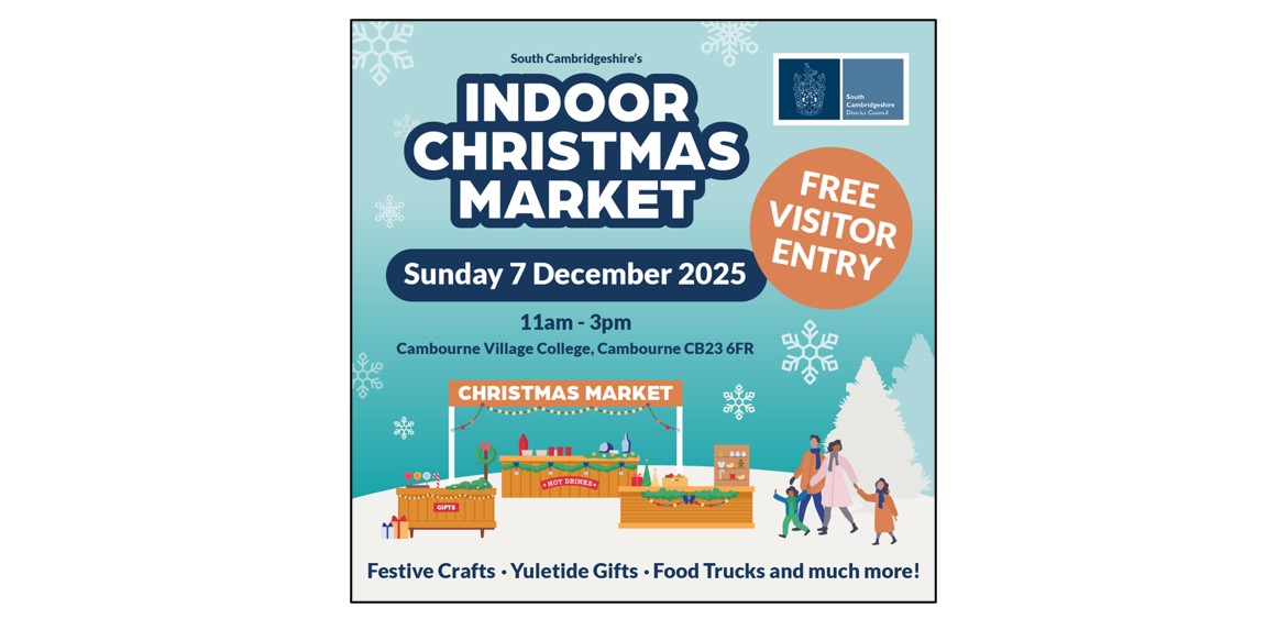 South Cambridgeshire Indoor Christmas Market - poster