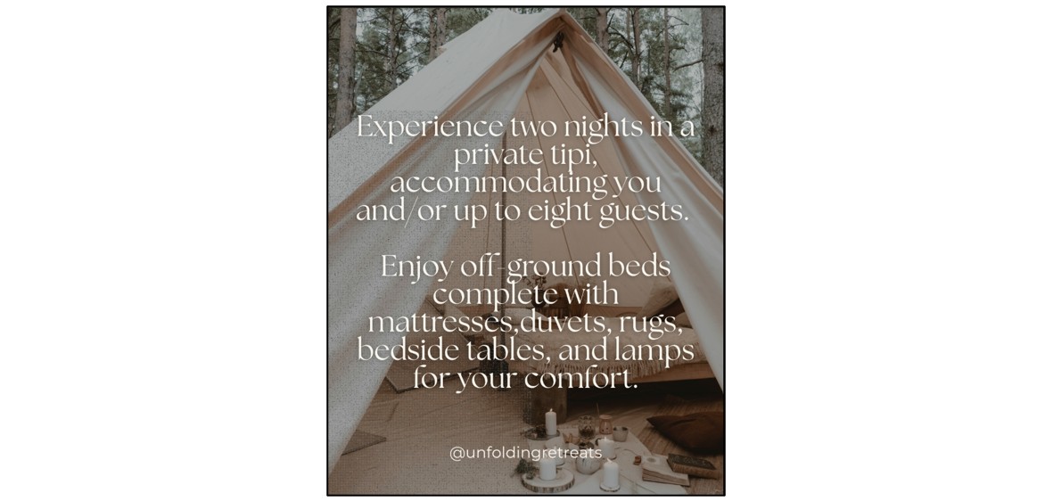 The Inception Retreat - tipi