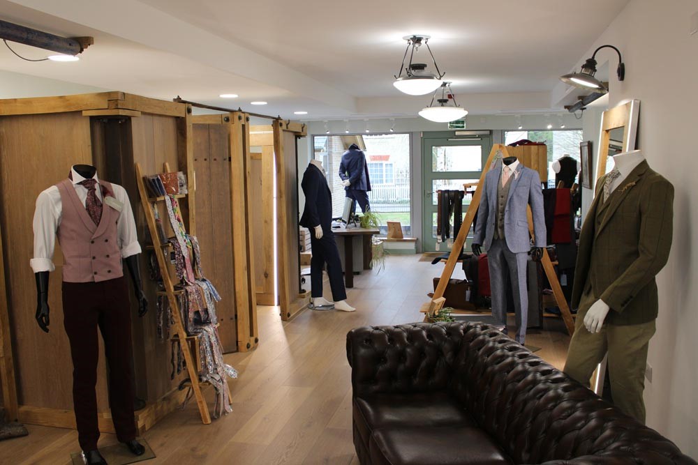 Chimney Formal Menswear, interior