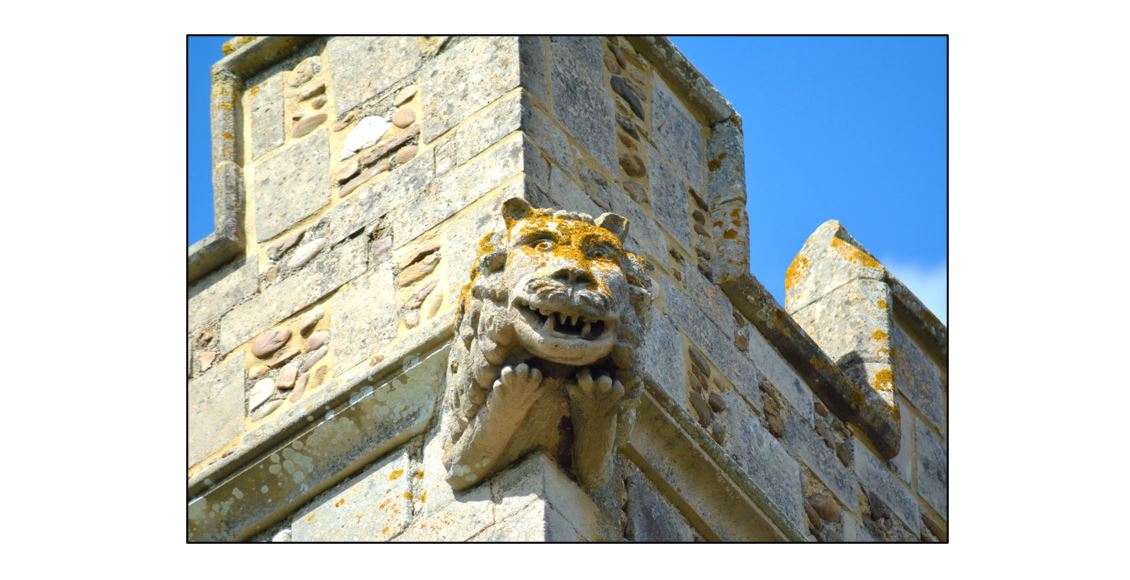St John the Baptist church, gargoyle