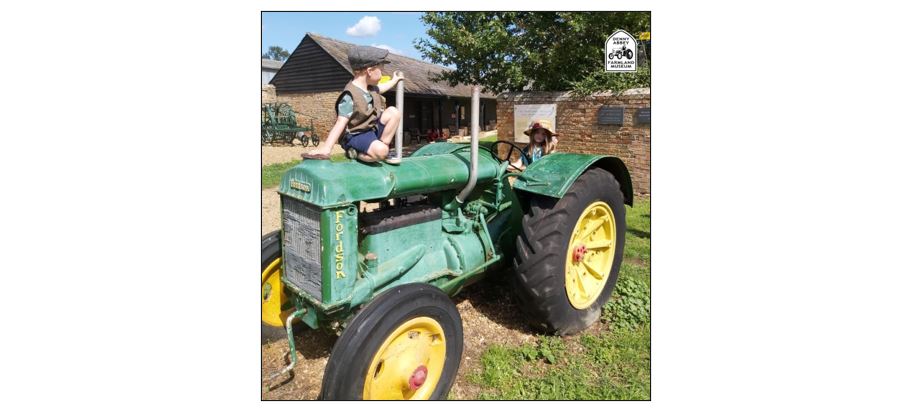 Half Term Farmland Fun - Tractor and children