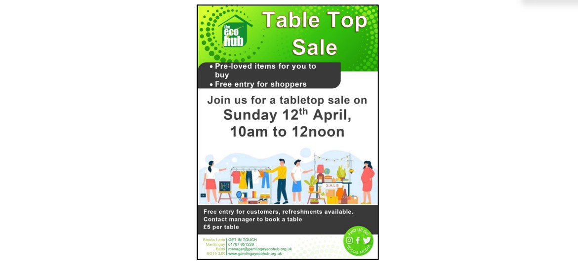Table Top Sale