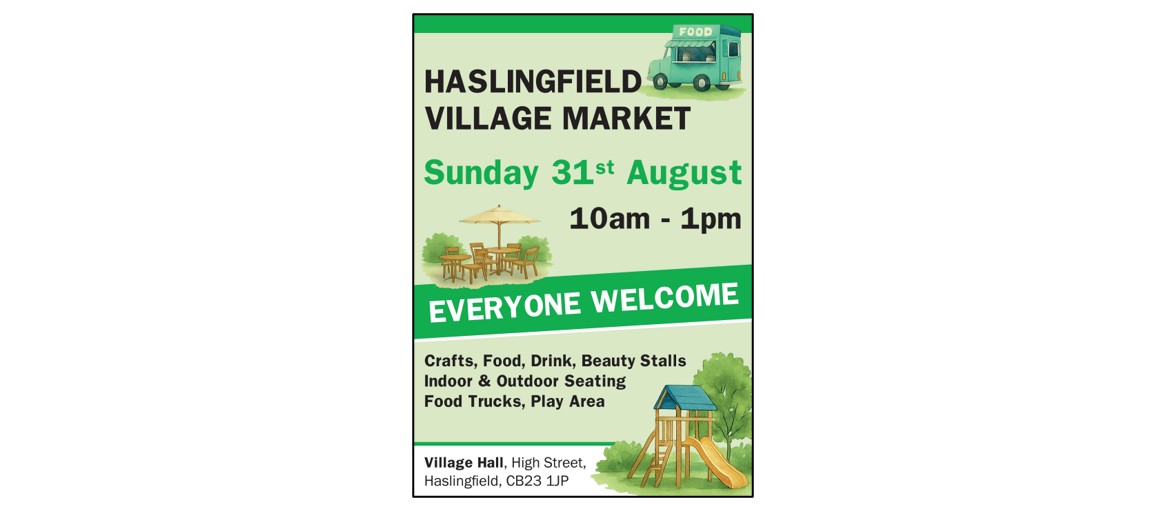 Haslingfield Village Market - 31 August