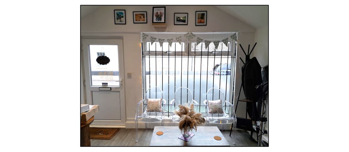 Hair & Moore - interior window